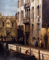 Rio dei Mendicanti met de Scuola di San Marco (detail)